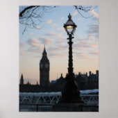 Dusk op de Theems Poster (Voorkant)