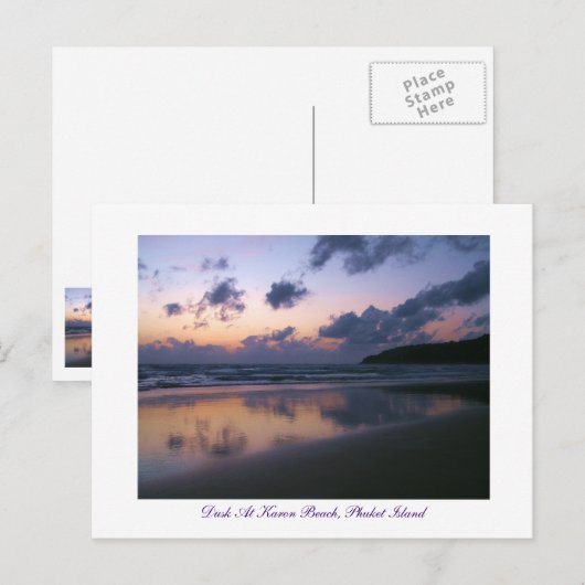 Dusk op Karon Beach Briefkaart (Voorkant / Achterkant)