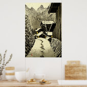 Dusk op Minakami Kasamatsu Shiro 1958 Poster (Keuken)