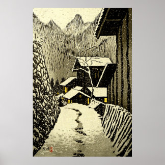 Dusk op Minakami Kasamatsu Shiro 1958 Poster