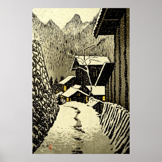 Dusk op Minakami Kasamatsu Shiro 1958 Poster (Voorkant)