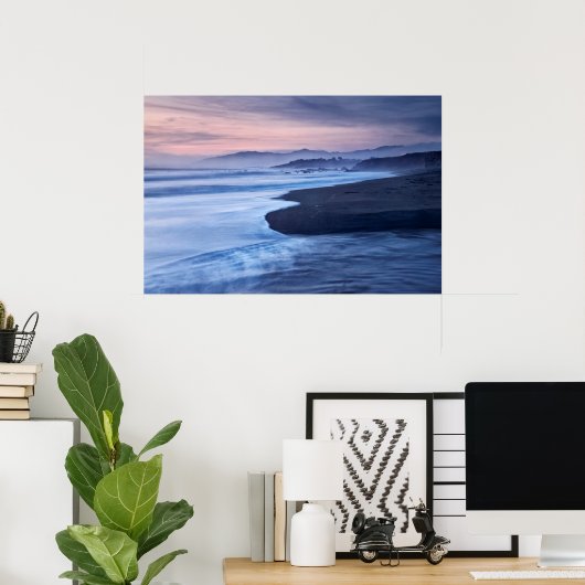 Dusk op Moonstone Beach Poster (Thuiskantoor)