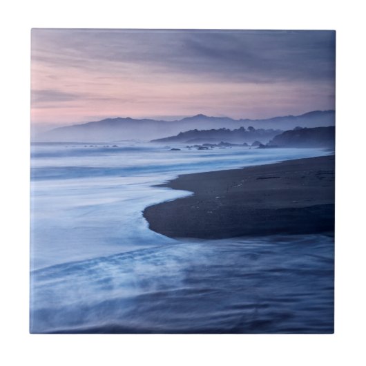 Dusk op Moonstone Beach Tegeltje (Voorkant)