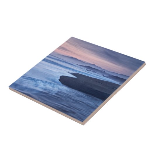 Dusk op Moonstone Beach Tegeltje (Zijkant)