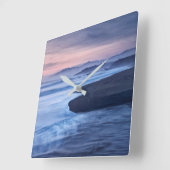 Dusk op Moonstone Beach Vierkante Klok (Hoek)