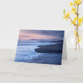 Dusk op moonstone-strand kaart (Gele Bloem)