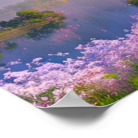 Dusk over Majestic Lake Poster (Hoek)