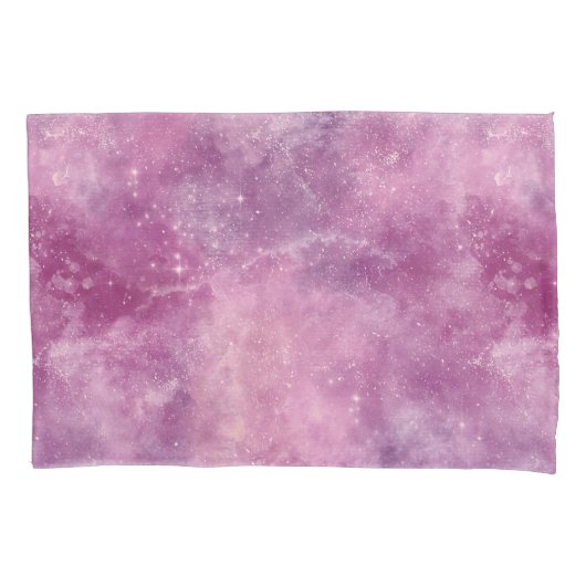Dusk Roos Galaxy Series Design 2  Kussensloop (Voorkant-Links)
