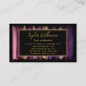 Dusk roze en Paarse penseelstreken Visitekaartje (Achterkant)