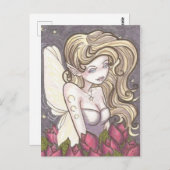 Dusk Rozen Night Fantasy Art Briefkaart (Voorkant / Achterkant)