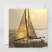 Dusk Sailing Invitations Kaart (Voorkant)