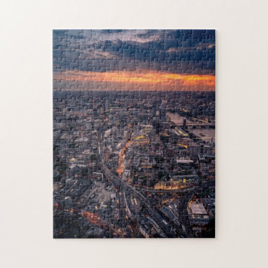 Dusk Schilderachtig puzzels City Art Harde puzzel (Verticaal)
