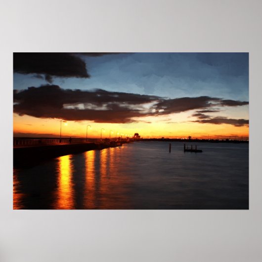 Dusk schilderen poster (Voorkant)