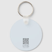 Dusk Silhouette Cross Bijbelvers Gepersonaliseerd Sleutelhanger (Achterkant)