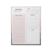 Dusk Strepen Dagelijkse Planner Notitieblok (Linkerzijde)