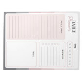 Dusk Strepen Dagelijkse Planner Notitieblok (Voorkant)