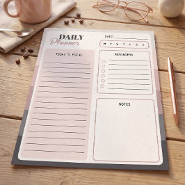 Dusk Strepen Dagelijkse Planner Notitieblok
