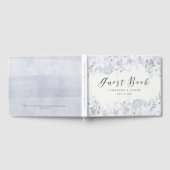 Dusk Waterverf Bloemen bruiloft gastenboek (Volledig)