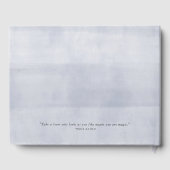 Dusk Waterverf Bloemen bruiloft gastenboek (Achterkant)