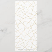 Dusk Waterverf Geometrisch Modern Bruiloft menu (Achterkant)