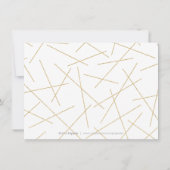 Dusk Waterverf geometrische moderne bruiloft recep Kaart (Achterkant)