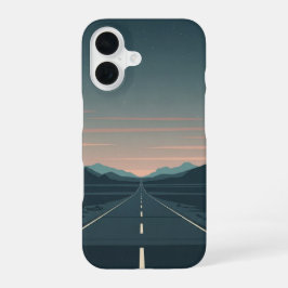 Duskbound Road iPhone 16 Hoesje