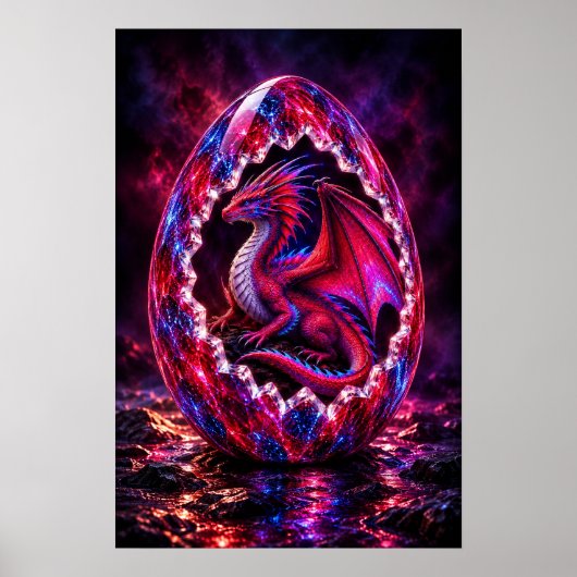 Duskfire Draken Ei Poster (Voorkant)