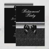 Dusky Black Pensioen Partij Kaart (Voorkant / Achterkant)