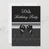 Dusky Black verjaardagsfeestje Kaart (Voorkant)