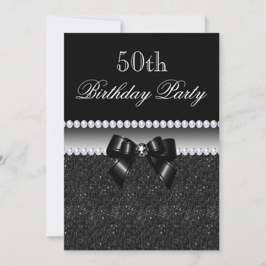 Dusky Black verjaardagsfeestje Kaart (Voorkant)