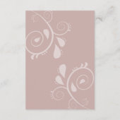 Dusky bloemblaadjes en zachte sereniteit Bloemen Informatiekaartje (Achterkant)