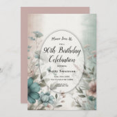 Dusky bloemblaadjes en zachte sereniteit Bloemen Kaart (Voorkant / Achterkant)