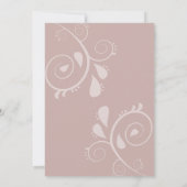 Dusky bloemblaadjes en zachte sereniteit Bloemen Save The Date (Achterkant)