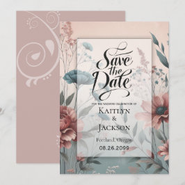 Dusky bloemblaadjes en zachte sereniteit Bloemen Save The Date