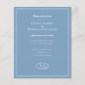 Dusky Blue Coastal Minimal Budget Wedding (Voorkant)