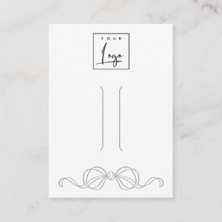 Dusky Blue Coquette Strikspeld Logo Display Visitekaartje
