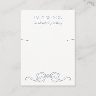 Dusky Blue Coquette Strikte Hanger Display Logo Visitekaartje