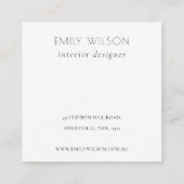 Dusky Blue Cute Lemon Bold Fruut Hartelijk dank vo Vierkante Visitekaartje (Achterkant)