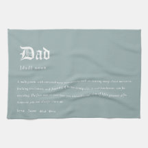 Dusky Blue Dad Dictionary Definition Custom Gift