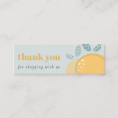 Dusky Blue Lemon Bold Fruity Bedankt dat je winkel Mini Visitekaartje (Voorkant)