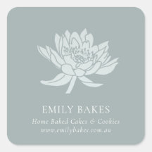 DUSKY BLUE LOTUS FLORAL BUSINESS PROFESSIONES