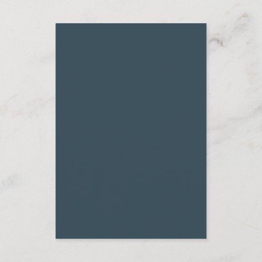 Dusky Blue | Scandinavische minimalistische bruilo Informatiekaartje (Achterkant)