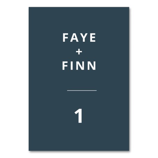 Dusky Blue | Scandinavische minimalistische bruilo Kaart (Achterkant)