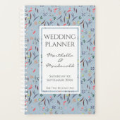 Dusky Blue Specialized Floral WEDDING Planner (Voorkant)