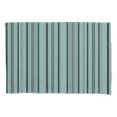 Dusky Blue Stripes Kussensloop (Voorkant-Links)