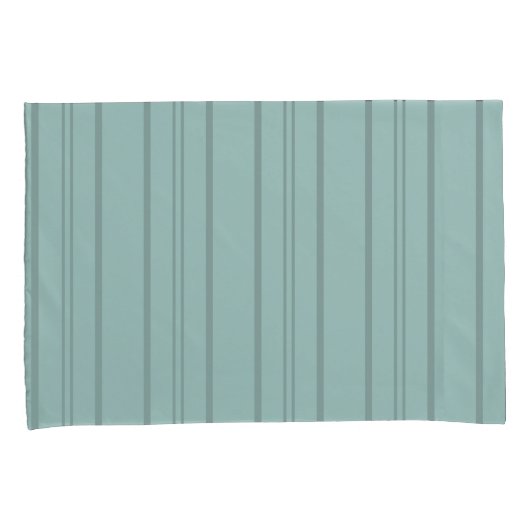 Dusky Blue Stripes Kussensloop (Voorkant-Rechts)
