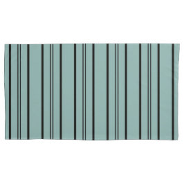 Dusky Blue Stripes Kussensloop