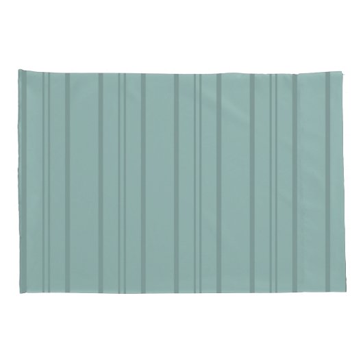 Dusky Blue Stripes Pillow Hoesje Kussensloop (Achterkant-Rechts)