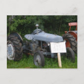  Dusky Blue Tractor Briefkaart (Voorkant)