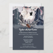 Dusky blue waterverf woudmoeras kaart (Voorkant)